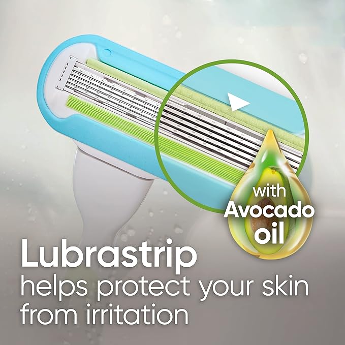 Gillette Venus Extra Smooth Pink Women's Razor, Pivoting Razor Head, 5 Blades for an Extra Smooth Shave, Handle + 3 Blade Refills, Holiday Gifts for Women