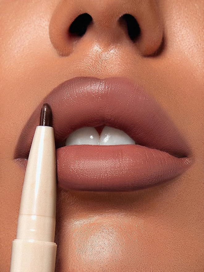 SHEGLAM 2 In 1 Matte Lip Liner and Long Lasting Lipstick Set Makeup - Deep Caramel