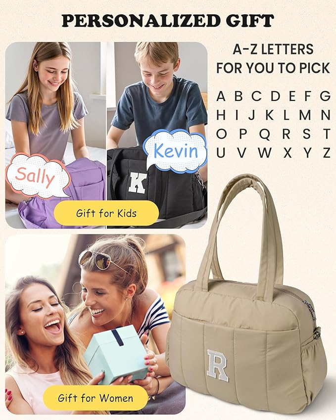 Travel Essentials-Monogram Duffle Bag, Weekender Bags for Women，Overnight Bag with Wet Pocket，Lightweight Travel Bags Personalized Gym Tote with Makeup Pouch