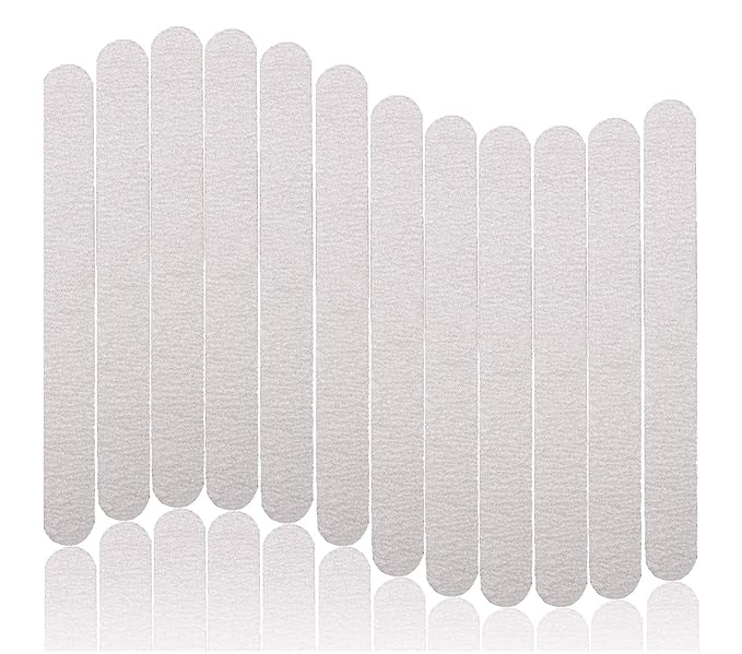 40pcs Wooden Nail Files 180/240 Grit for Natural Nail, Bending Without Breaking