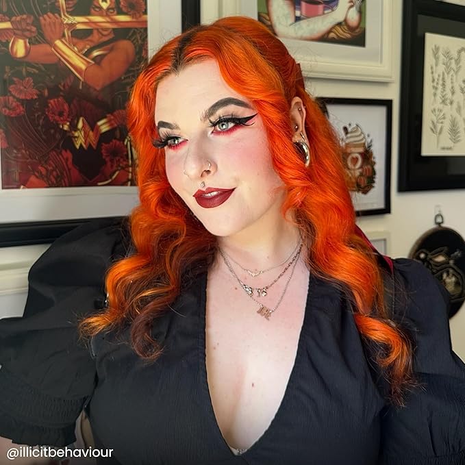 Arctic Fox Semi-Permanent Hair Dye, Vegan & Cruelty-Free, Ammonia-Free, Peroxide-Free, Conditioning Formula, Vibrant Sunset Orange, For All Hair Types, 8 Fl Oz (Pack of 2)