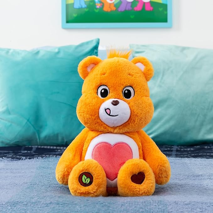 Care Bears 14' Tenderheart Bear Plushie - Medium Size - Orange Plush for Ages 4+ – Perfect Stuffed Animal Holiday, Birthday Gift, Super Soft and Cuddly – For Girls and Boys, Collectors