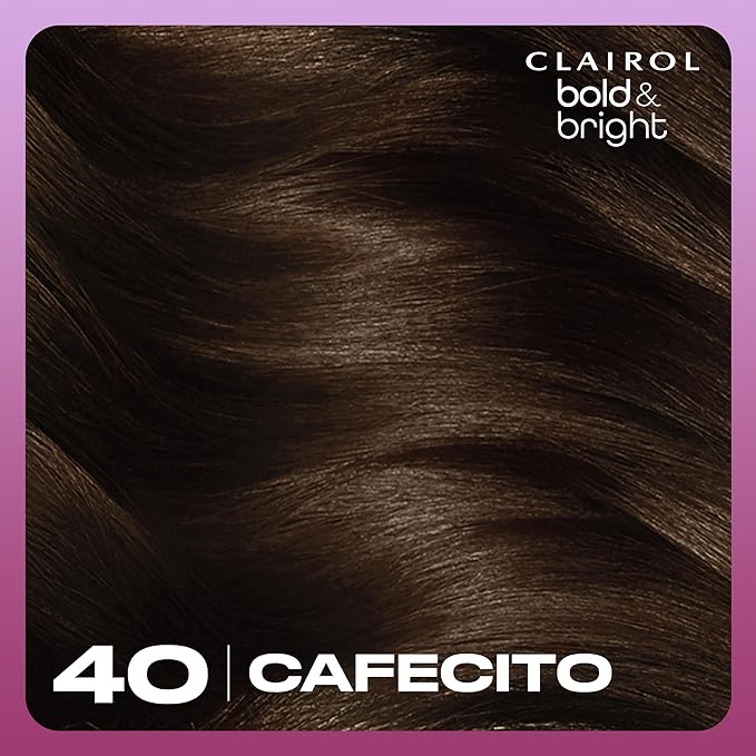 Clairol Bold & Bright Permanent Hair Dye, 40 Cafecito Hair Color, Pack of 1