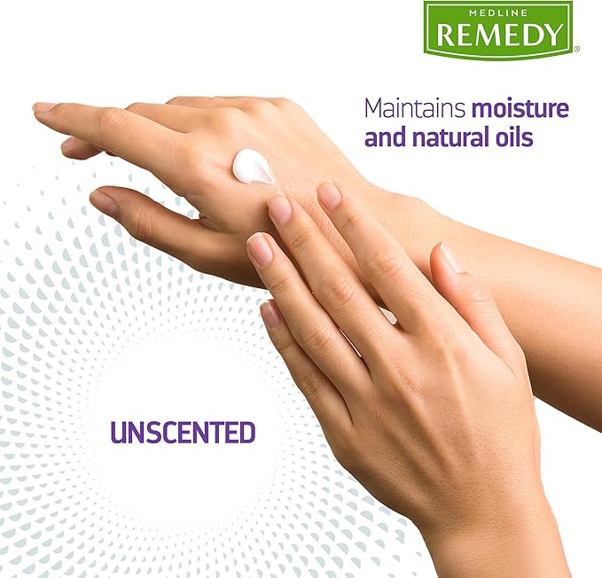 Medline Remedy Clinical Skin Cream Moisturizer, Fragrance-Free (8 fl oz), Nourishing for Dry Skin, Paraben and Sulfate-Free Lotion For Face and Body, Hypoallergenic Moisturizer for Sensitive Skin