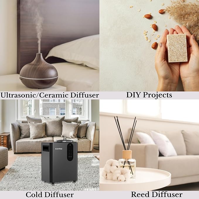 Scentia Hotel Diffuser Oil Inspired by The Baccarat Hotel Scent - 500 mL 16.9 fl oz - Fragrance Oil Blend for HVAC, Ultrasonic & Cold Diffusers - Secret Voyage - Thanksgiving & Holiday Gift