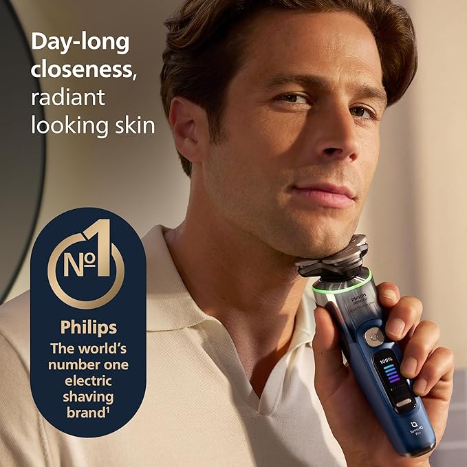 Philips Norelco Shaver i9000 Prestige Ultra Special Edition - Wet & Dry Electric Shaver, SenseIQ Pro Technology, Triple Lift & Cut System, 360 Rotating NanoTech Precision Blades, Model XP9406/93