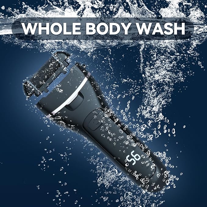 Wea&Hea Electric Callus Remover for Feet with 3 Roller Heads 2 Speed Rechargeable Waterproof Professional Pedicure Kit 17 in 1 Foot File Tools Perfect for Dead Hard Cracked Dry Skin