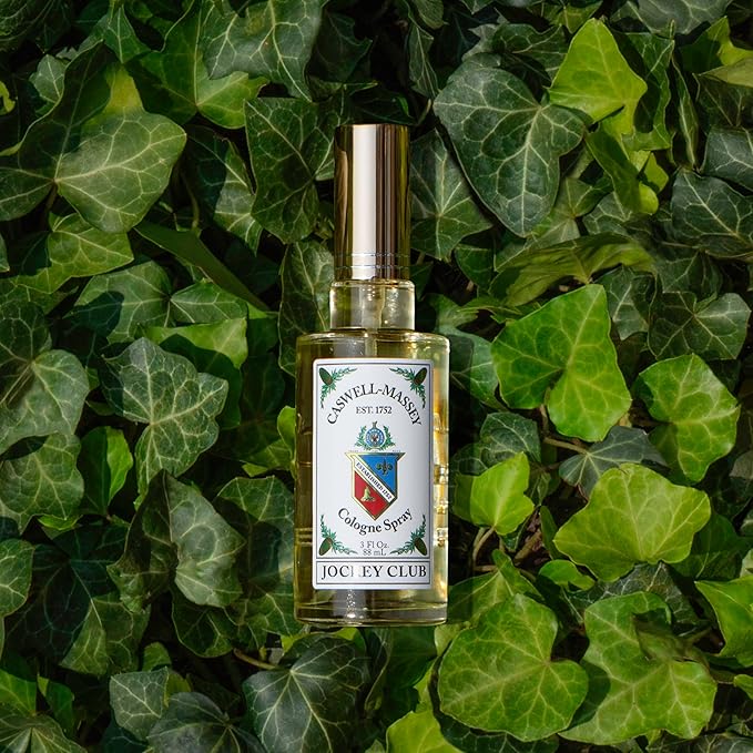 Caswell-Massey Jockey Club Cologne Spray, Aromatic Blend of Amber, Bergamot & Jasmine, Scented Cologne Spray For Men & Women, 3 Oz