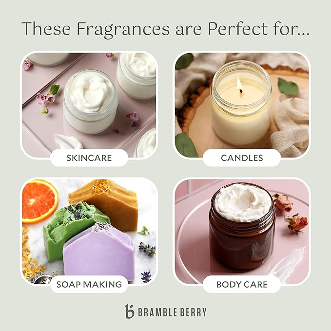 Bramble Berry Cashmere Fragrance Oil 2 oz | Warm Cozy Scent with Vanilla for Candles, Soap, Lotion, Perfume & Bath Bombs | Skin Safe, Vegan, Paraben & Phthalate Free, DIY Craft Essential
