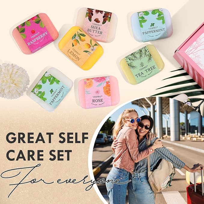 24 Pack Natural Bar Soap Gifts with Olive Extract, Bulk Gifts for Christmas Gifts, Thank You Gifts for Women, Bridal Wedding Favors for Guests, Stocking Stuffers for Teen Girls, Travel Size Soap Bar