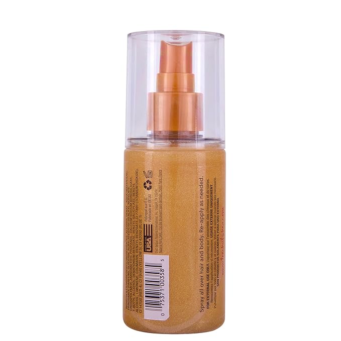 Tree Hut Tropic Glow Shimmer Mist, Light Shimmer Body Spray for a Radiant Look, Tropical Fragrance with Almond, Golden Amber, and Sandalwood, 5.2 fl oz