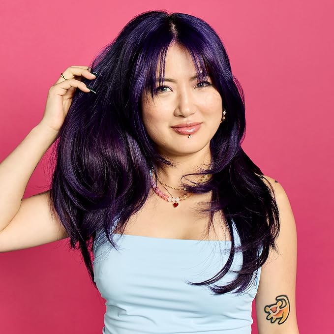 Arctic Fox Semi-Permanent Hair Dye, Vegan & Cruelty-Free, Conditioning, Ammonia-Free, Long-Lasting, Purple AF, For All Hair Types, 8 Fl Oz