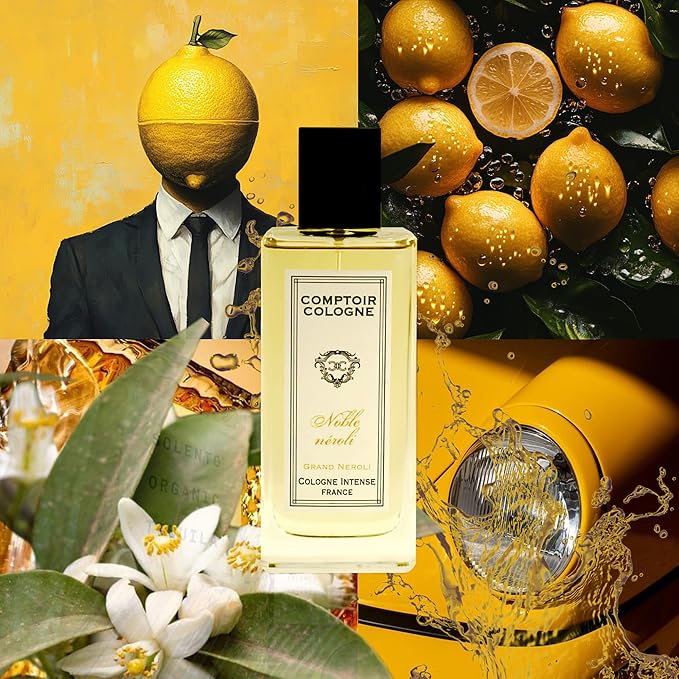 Noble Neroli Intense - Long-Lasting Men’s Cologne - Refined Men's Fragrance with Floral, Woody, and Citrus Notes - 3.3 oz
