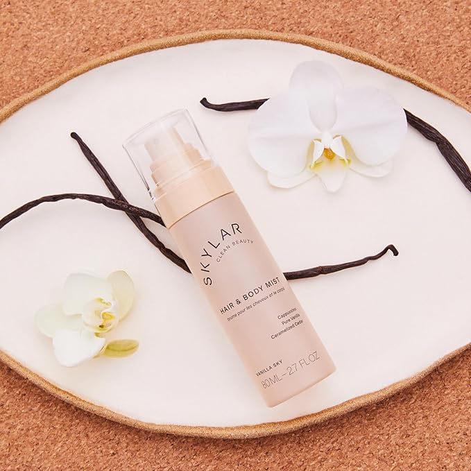Skylar Vanilla Sky Hair & Body Mist | Hypoallergenic & Clean Fragrance | Vegan, Cruelty Free, and Safe For Sensitive Skin | 80 ML, 2.7 Fl Oz