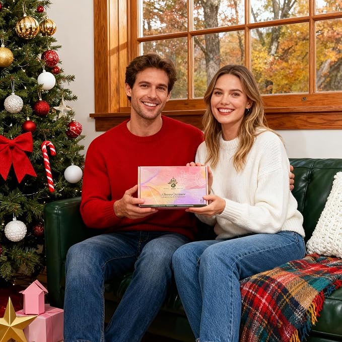 Shower Steamers Aromatherapy, 24-Pack Shower Bombs Birthday Gifts for Women, Christmas Stocking Stuffers Gifts with Eucalyptus Mint Lavender Watermelon Grapefruit Tangerine Essential Oils