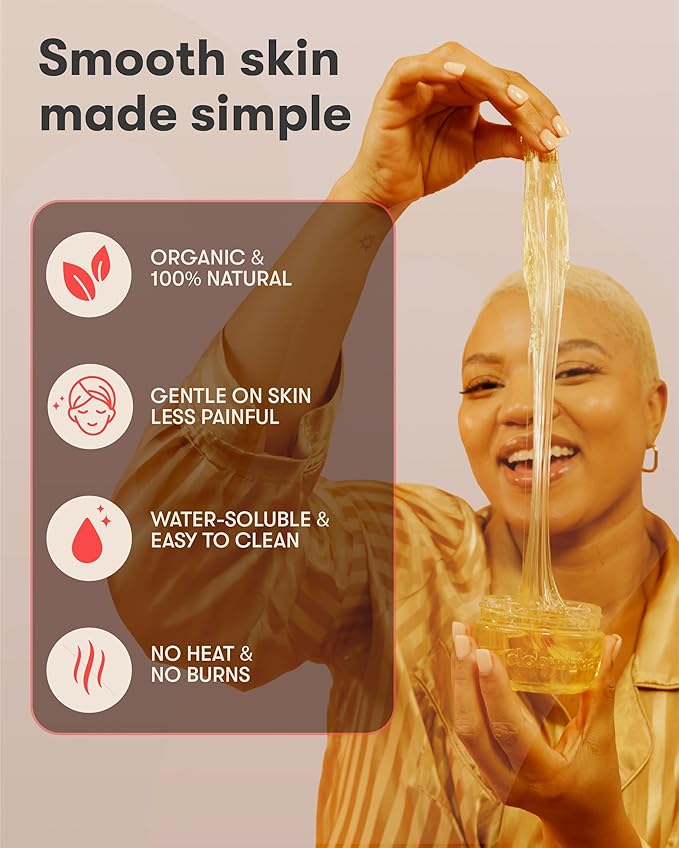 Sugardoh Sugar Waxing Kit for Women As Seen On Shark Tank (Vintage Kit Firm) - Underarms, Bikini, & Beginners - Sugar Wax Hair Removal - Sugaring Tiktok Viral Products - Bikini Wax Kit for Women