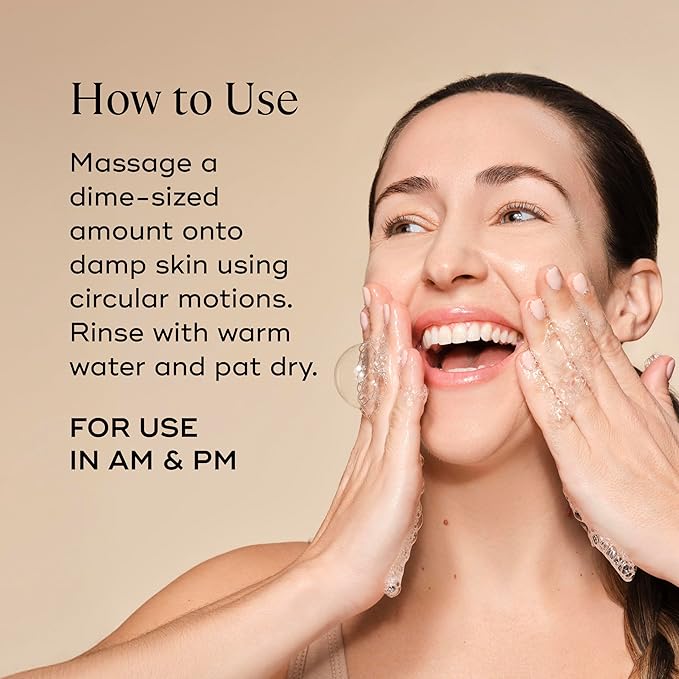 EVER Rebalance Gentle Purifying Cleanser – Purifying Gel Cleanser with Salicylic Acid & Willow Bark for Oily Skin, Deep Pore Cleanse & Blemish Control, Clean-Formulated - 3.5 fl oz