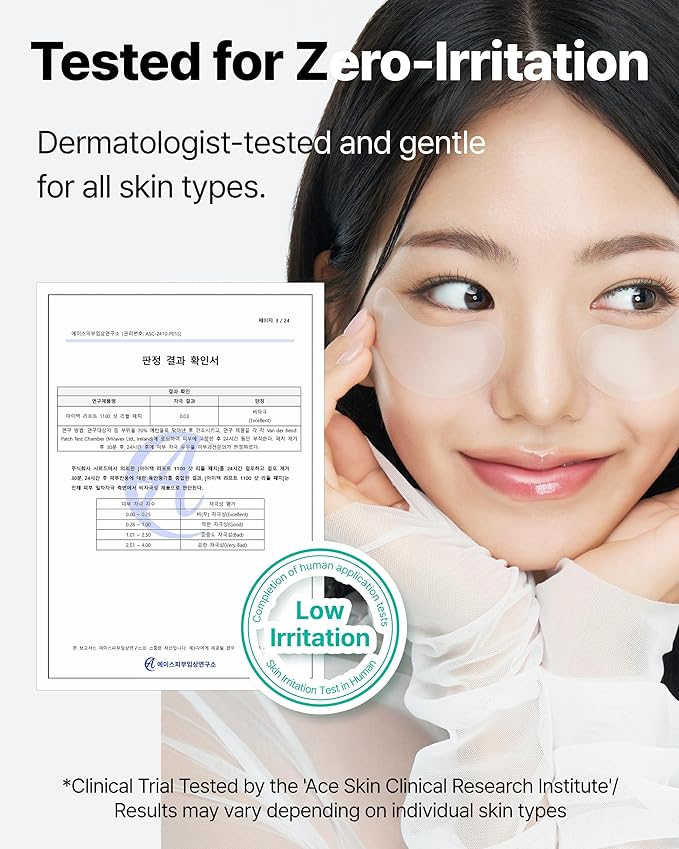 CHARDE Eye Bag Lift 1100 Shot Reedle Patch | Advanced Under-Eye Care with Lift Tox 50.2%, Cica Exosome, Niacinamide for Dark Circles & Puffiness | Korean Skin Care | 8 Patches (4 pairs)