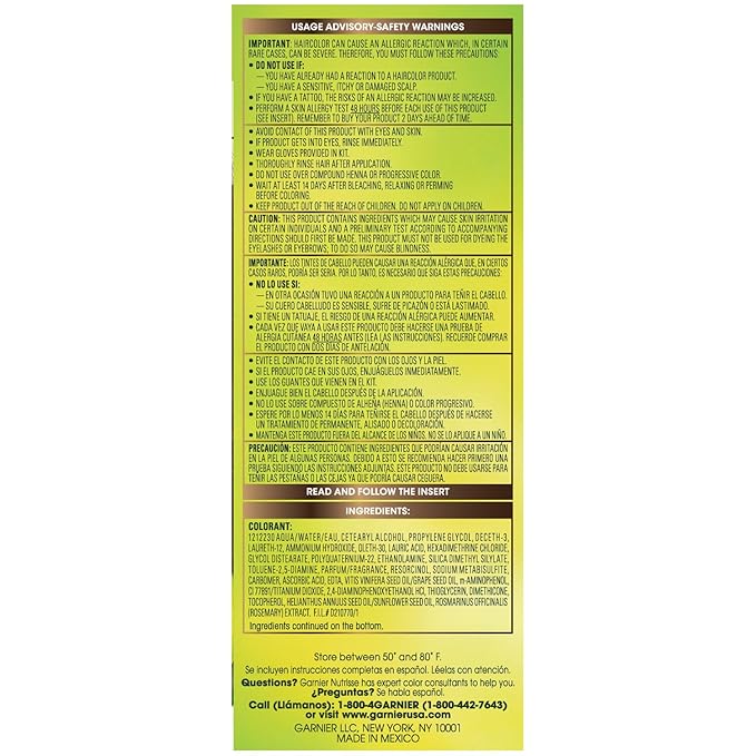 Garnier Hair Color Nutrisse Nourishing Creme, 41 Dark Nude Brown (Iced Coffee) Permanent Hair Dye, 1 Count (Packaging May Vary)