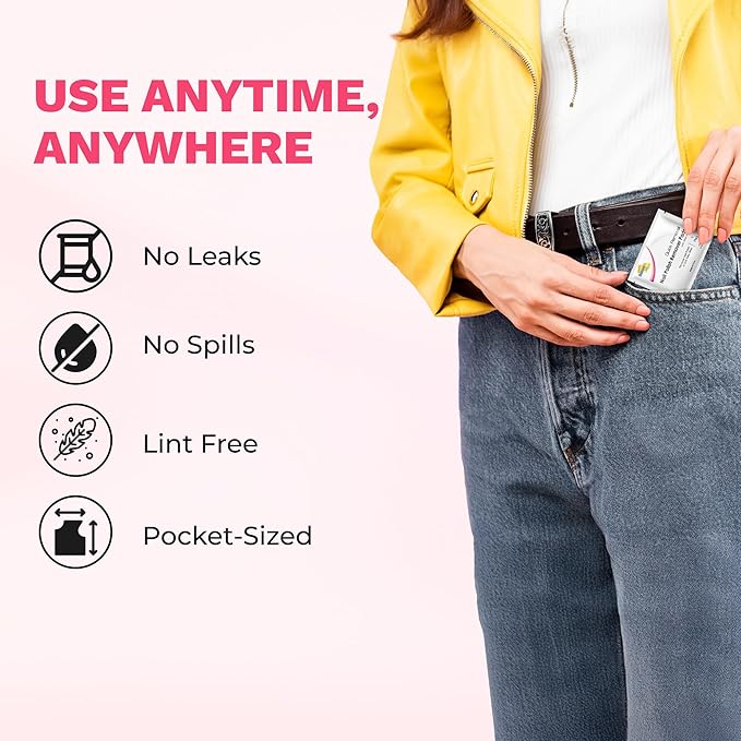 Diamond Wipes Nail Polish Remover Wipes with Aloe Vera, Acetone Nail Polish Remover Pads, Case of 500 Individually Wrapped Nail Polish Wipes