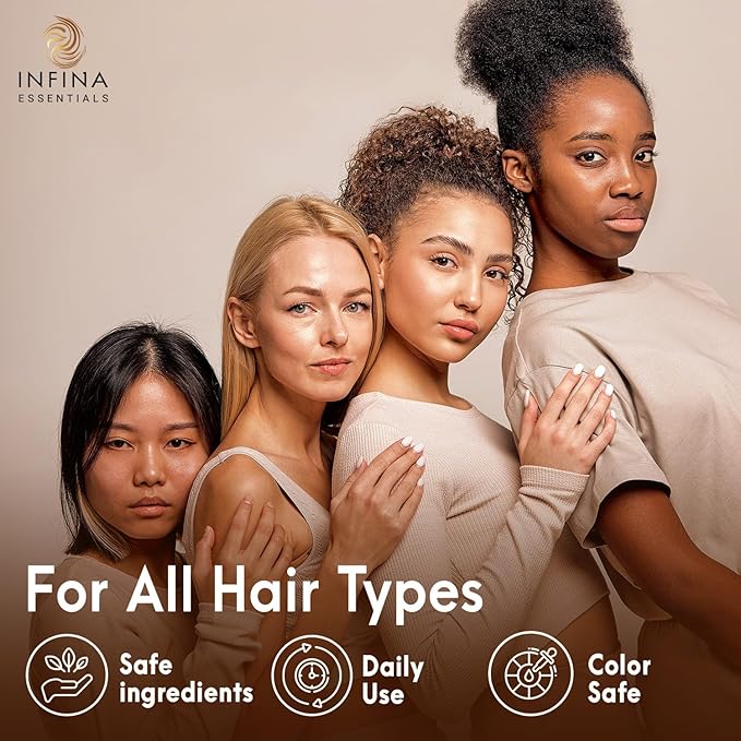 Castor Oil Shampoo and Conditioner Set for Hair Growth with Rosemary & Peppermint Oil - Cleanse Hair, Strengthen & Shine with Castor Shampoo and Conditioner - Anti-Hair Loss for Men & Women - 16 fl oz