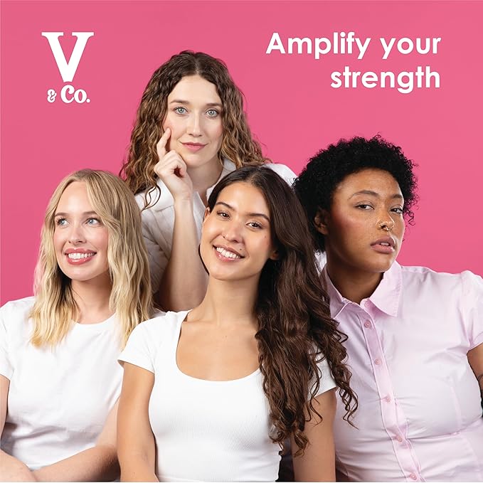 V&Co. Beauty Moisturizing Shampoo and Conditioner Set (12 Oz. Each) - Sulfate Free, Color Safe, and Gentle Formula with Peptide Technology Boosting Hydration for Dry, and Color Treated Hair