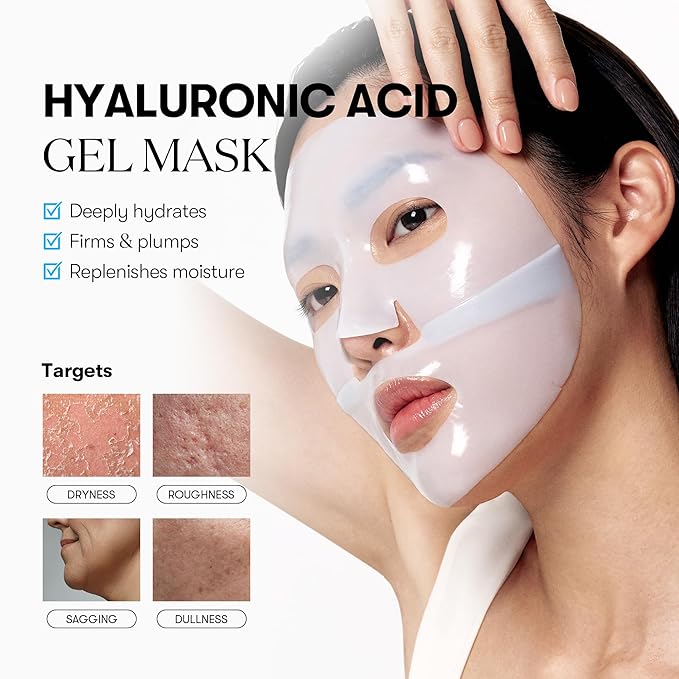 VT COSMETICS Hydrop Reedle Shot 100hl 2-Step Hydrogel Mask(34.5gx4ea), Intensive Hydrating, Exosome Hyaluronic Acid, Dewy & Glass Skin, Overnight Melting Mask, Korean Facial Mask