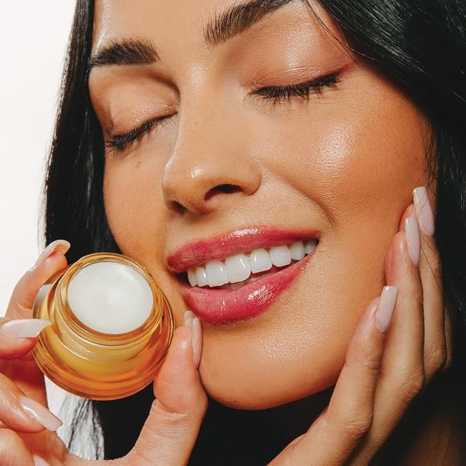 Poppy & Pout Lemon Bloom Overnight Lip Mask – Moisturizing Lip Repair with Shea Butter & Beeswax – Cruelty Free, Recyclable Glass Jar (0.65 oz)