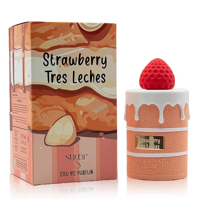 Strawberry Tres Leches Eau de Parfum for Women - Long-Lasting 100ml Original Gourmand Cologne, Sweet & Creamy Fragrances for Women | Arabian Perfume Inspiration