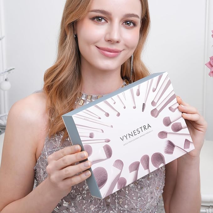 30 Pcs Pro Grade Makeup Brushes Set with Dense Ultra Soft Bristle,Elegant Design Luxury Make up Brushes for Foundation,Face Blending Powder, Contour, Bronzer,Highlight, Concealer, Eyeshadow