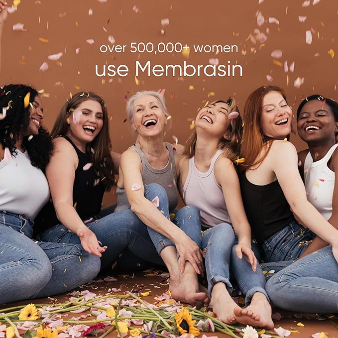 Membrasin Vaginal Moisture Cream with Hyaluronic Acid, Relieves Vaginal Dryness, Itching and Burning, Menopause Support, Hormone Free, Plant Based Formula with Omega 3 6 7 9 and Vitamin E, 30 ml