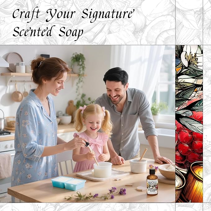 HIQILI Joy Eternal Bloom Fragrance Oil, Jasmine & Rose Scents, Aromatherapy Diffuser, Air Freshener, Candle & Soap Making, Long Lasting - 1 Fl Oz