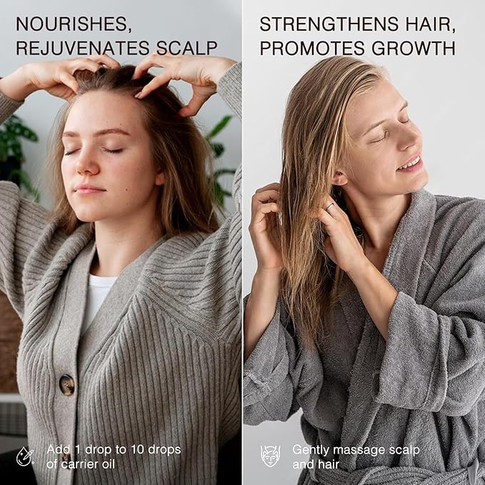 Rosemary Essential Oil 100ML, 100% Pure Rosemary Oil for Hair Growth, Premium Grade Aromatherapy Oils for Skin Care, Body Massage, Diffuser, Soap and Candle Making