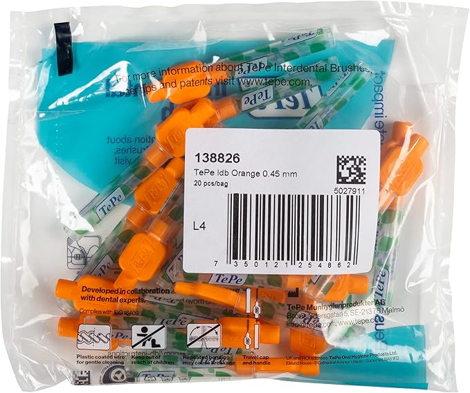 TePe® Interdental Brush Original Orange 0.45 mm 20-Pack