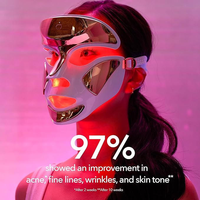 Dr. Dennis Gross DRx SpectraLite FaceWare Pro – LED Face Mask for Skin Rejuvenation with Dual Red & Blue Light Therapy