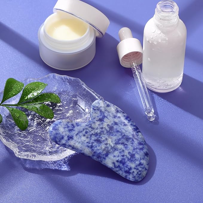 rosenice Gua Sha Facial Tools Natural Gua Sha Jade Stone for Face Skincare Facial Body for SPA