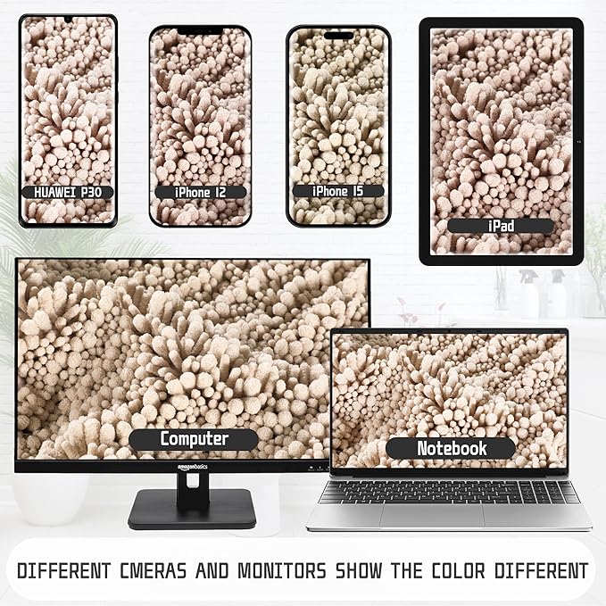 Yimobra Bathroom Runner Rug 60x24 Inch - Extra Long Non Slip Chenille Bath Mat, Soft & Absorbent, Machine Washable Shaggy Hallway Carpet for Vanity Tub Shower, Light Brown Home Decor Accessories