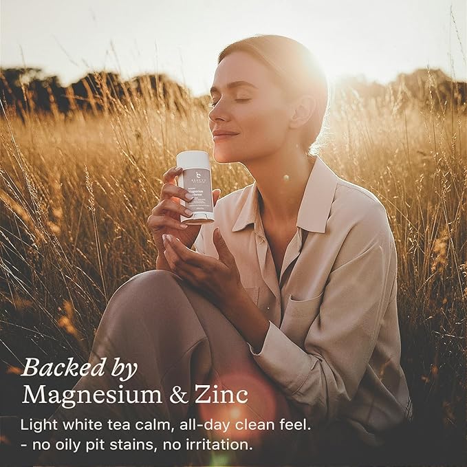 Aluminum Free Deodorant for Women – USA Made Natural Magnesium Deodorant with 55% Organic Ingredients, Baking Soda Free, Long-Lasting All-Day Odor Protection, Non-Irritating for Kids & Sensitive Skin