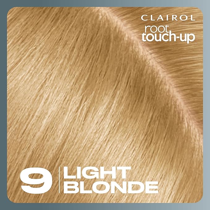 Clairol Root Touch-Up by Nice'n Easy Permanent Hair Dye, 9 Light Blonde Hair Color, Pack of 1