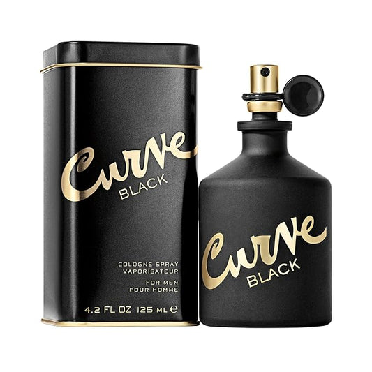 Curve Black For Men, Cologne Spray with Casual Day or Night Scent, 4.2 oz