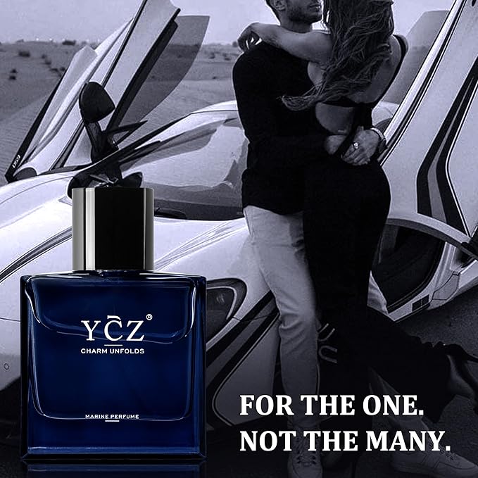 Ycz Eau de Parfum Ocean Club Perfume Set, 1.7oz Bottle Premium Men's Paefum, Long Lasting Woody Citrus Scent, is Perfect for Holiday Gifts, Dates, Everyday Life, and Parties, Christmas Gifts Ideal