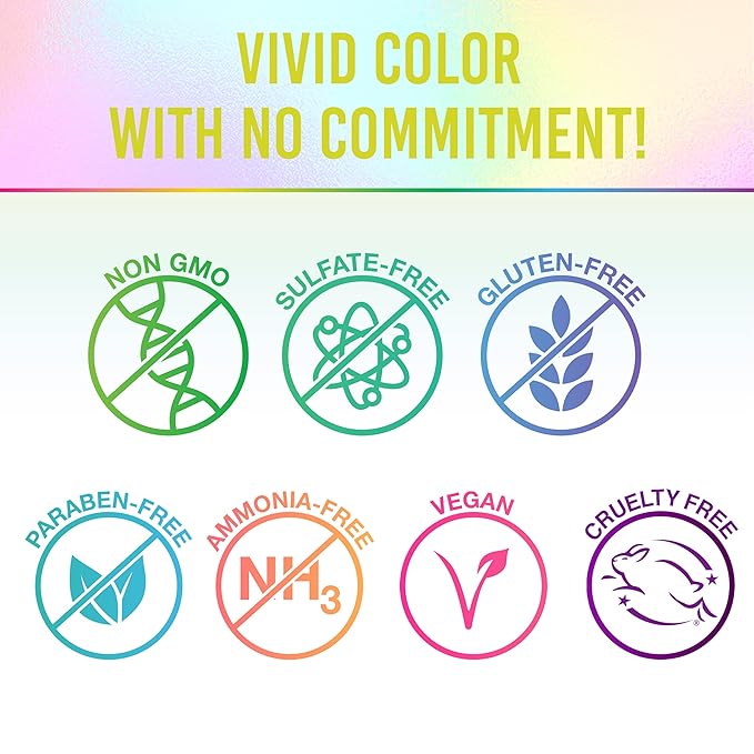 Punky Temporary Hair Color Spray – Leopard Yellow, Instant Vivid Temporary Hair Dye for Women, Wash Out, Hair-Color Spray, 3.5 oz