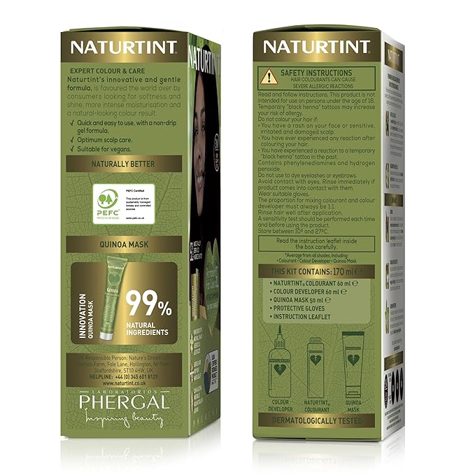 Naturtint 8C Copper Blonde Permanent Hair Color (Pack of 1), Ammonia Free, Vegan, Cruelty Free, up to 100% Gray Coverage, Long Lasting Results (Packaging may vary)