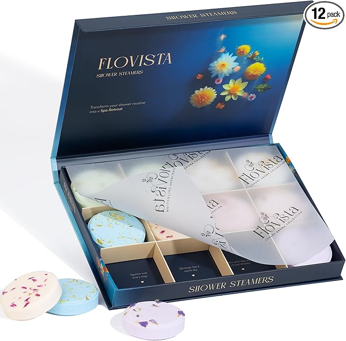 Gifts for Women, Aromatherapy Shower Steamers – 12-Pack Self Care & Spa Birthday Gifts for Women, Relaxation & Stress Relief, Bath Shower Bombs with Lavender & Eucalyptus Essential Oils