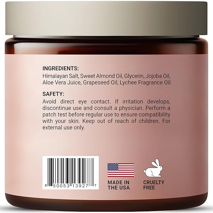 Himalayan Foot & Body Scrub - Luxurious Himalayan Pink Salt Scrub & Mineral Rich Exfoliating Body Scrub for Refreshed and Radiant Skin, 10 oz