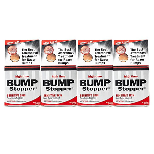 High Time Bump Stopper Sensitive Skin Razor Bump Treatment, 0.5 oz (Pack of 4)
