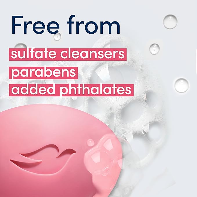 Dove Beauty Bar Soap Revitalizante Cherry & Chia Milk, for Revitalized Skin, 6 Bars A Skin Energy Boost 3.75 oz