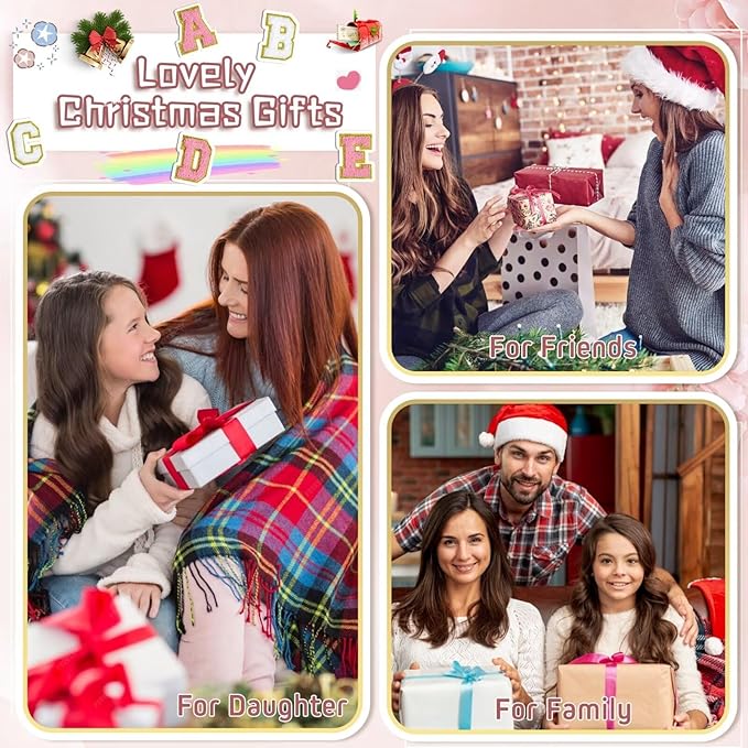 TOPEAST Gifts for Friends Female Mom, Cute Makeup Bag Small Pink Cosmetic Bag Travel Toiletry Bag, Personalized Birthday Gift for Women Girl, Preppy Travel Stuff for Girls (Brown C)