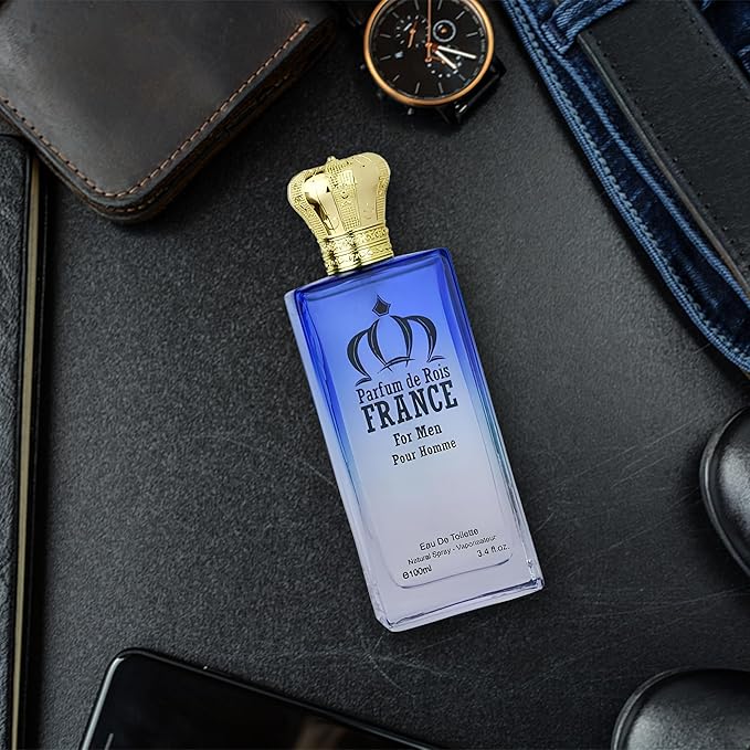 Parfum de Rois Sensual Woody Fragrance for Men | Long Lasting Cologne Aromatic Scent, Eau de Parfum Natural Spray - Great Holiday Gift, 3.4 Fl Oz/100 Ml
