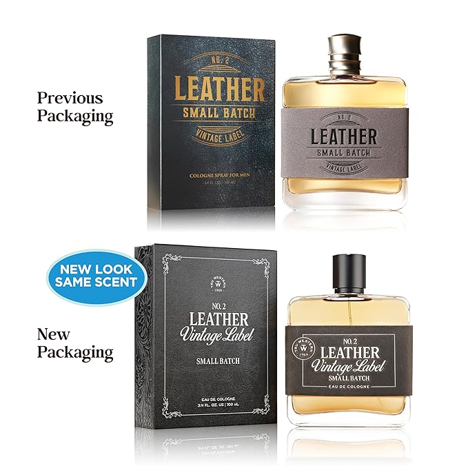 Tru Western Leather #2 Small Batch Men's Cologne, 3.4 fl oz (100 ml) - Confident, Sexy, Modern